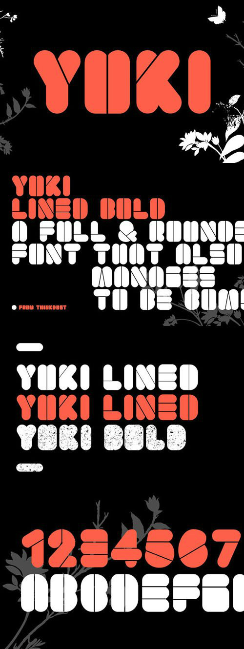 Yuki Lined font