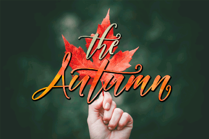 Autumn font