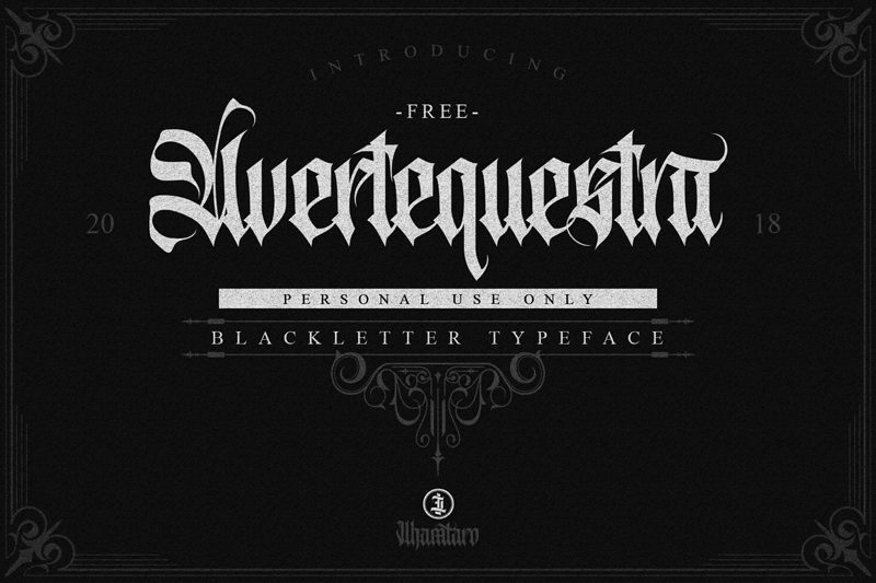 Avertequestra PERSONAL USE ONLY font
