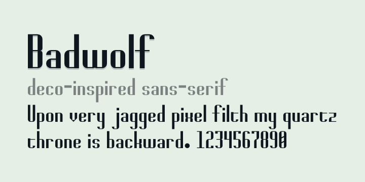 Badwolf font