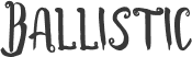 Ballistic font