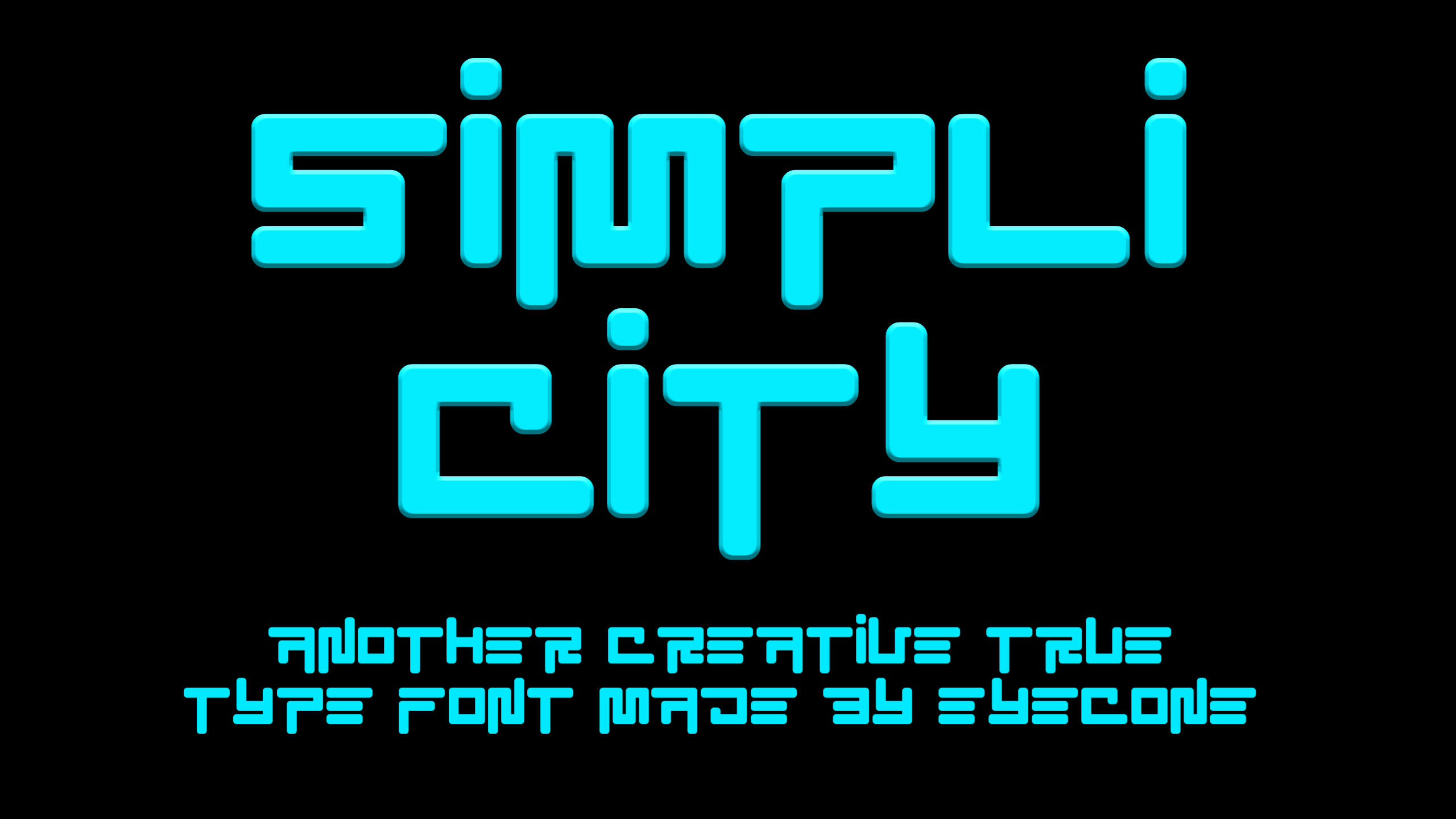 EC SimpliCity font