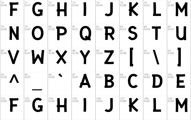 Gaffer Type font