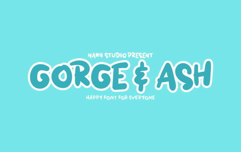GORGE  ASH font