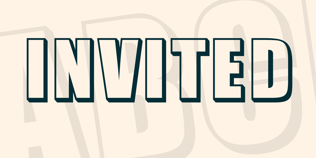 Invited font
