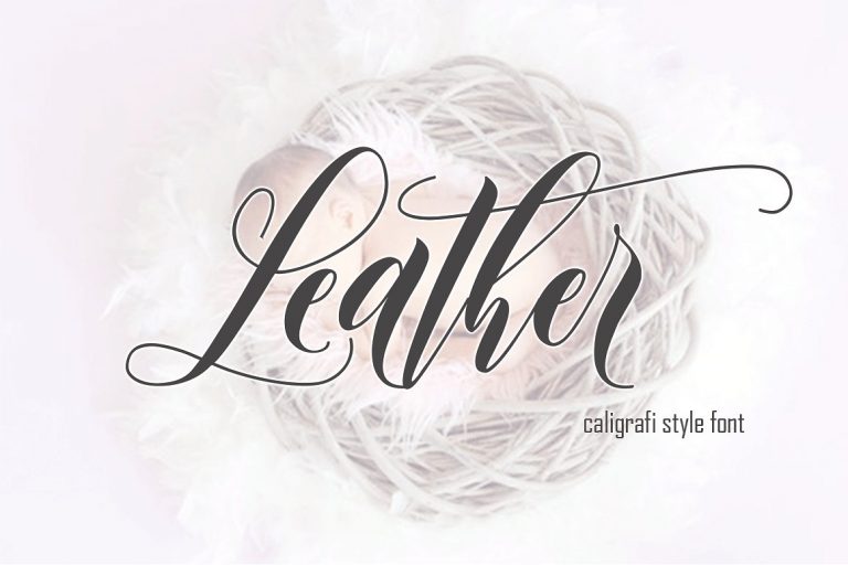 Leather font