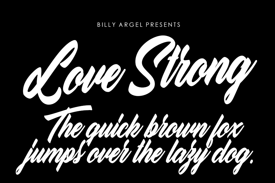 Love Strong personal Use font