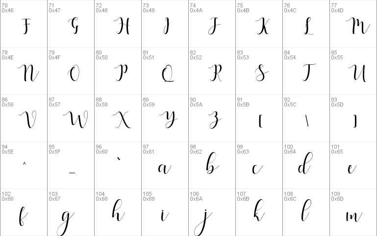 Qatielia Script font