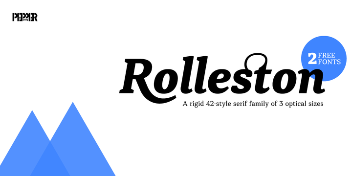 Rolleston Title Light font