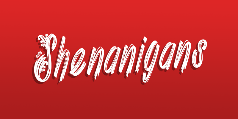 Shenanigans basic_PersonalUseOnly font