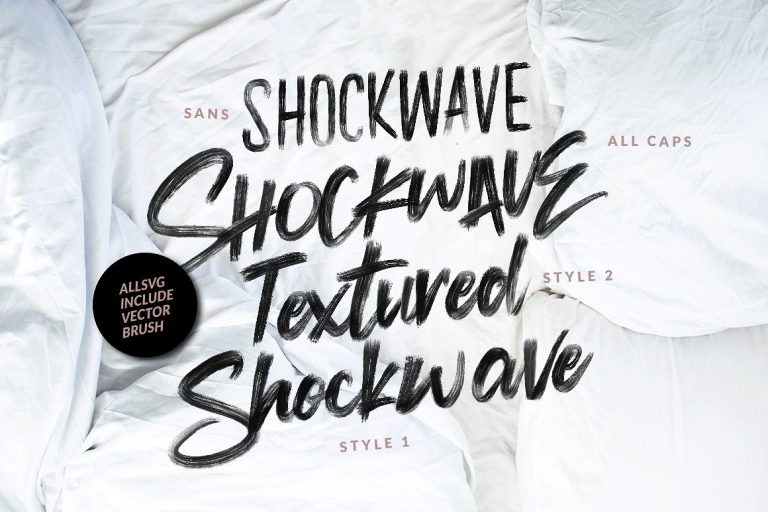 Shockwave Brush font