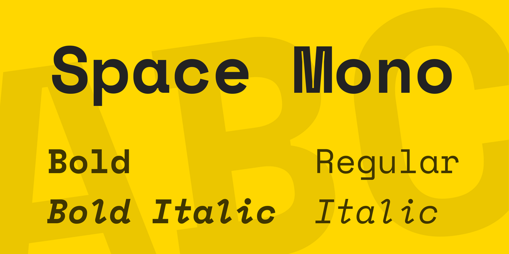 Space Mono font