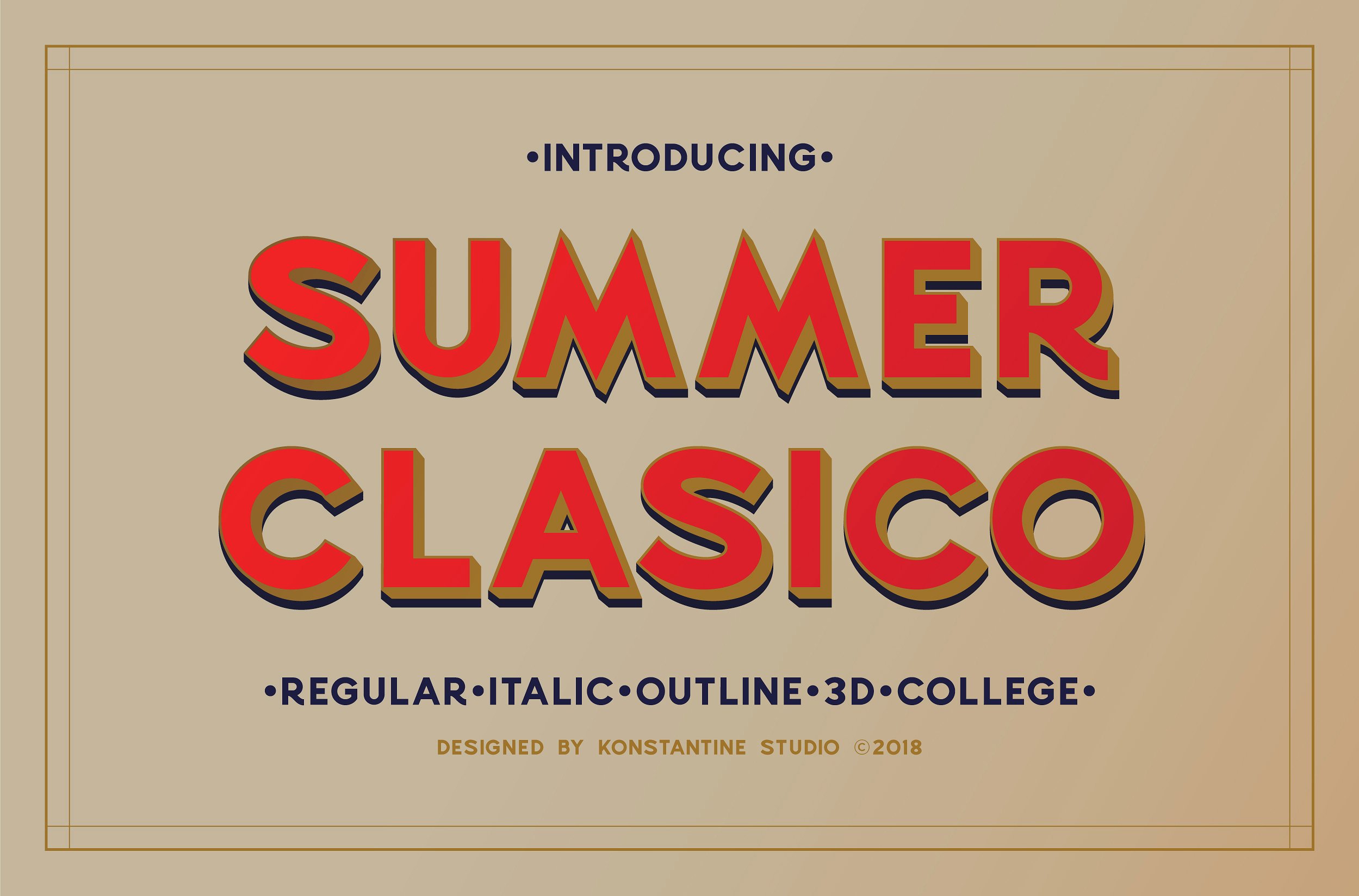 Summer Clasico DEMO font