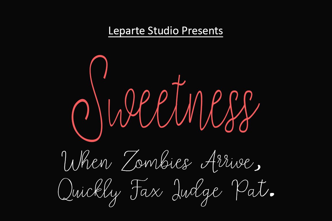 sweetness font