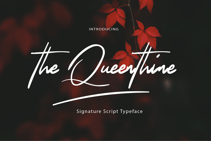 The Queenthine font