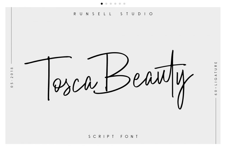 Tosca Beauty Demo font