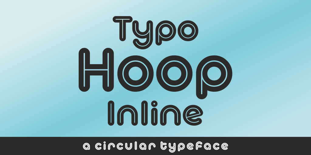 Typo Hoop Inline Demo font