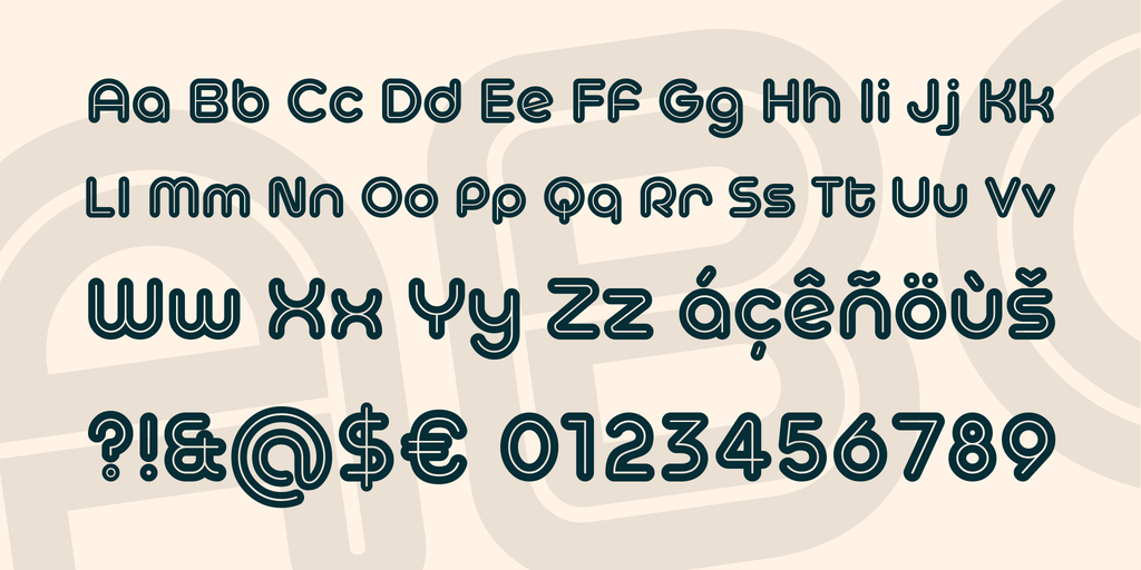 Typo Hoop Inline Demo font