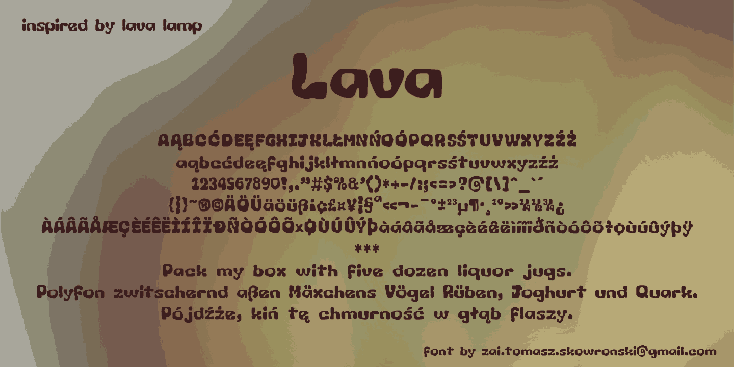 zai Lava font