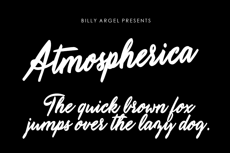 Atmospherica Personal Use font