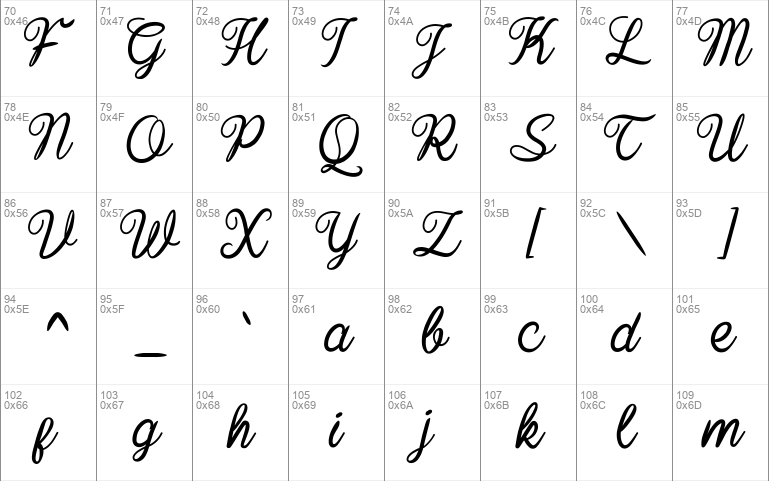Baline Script font