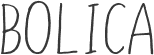 BOLICA font