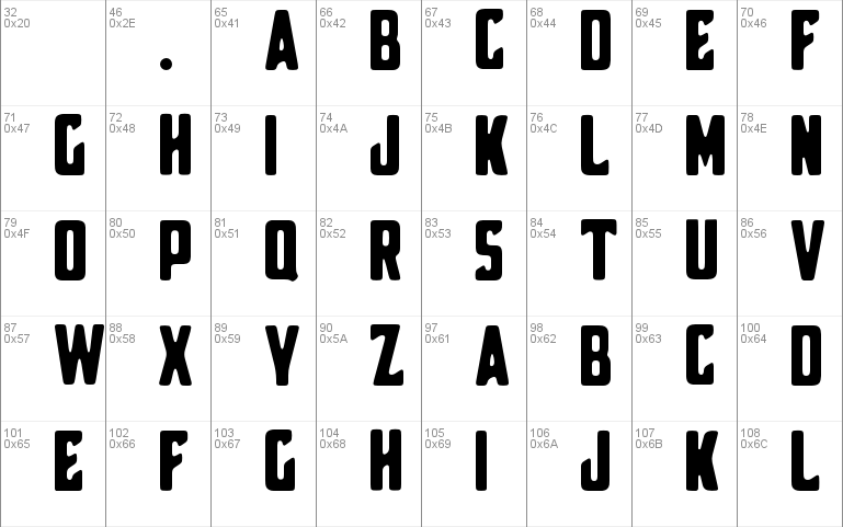 Broscoi font