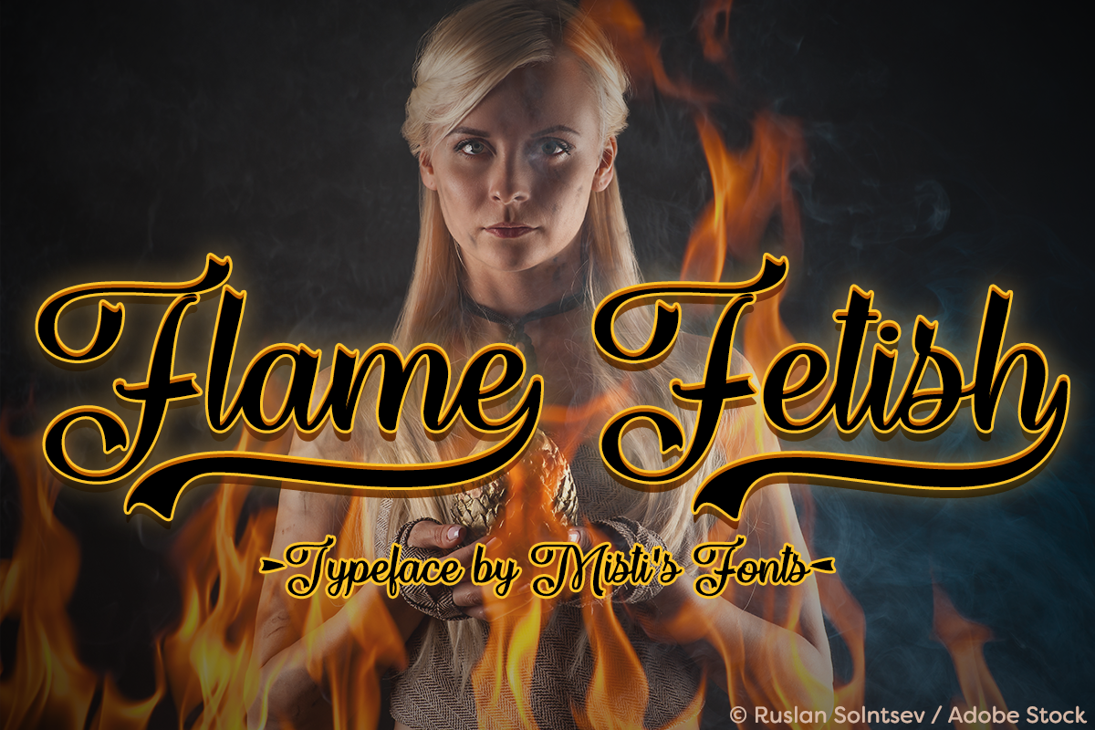 Flame Fetish font