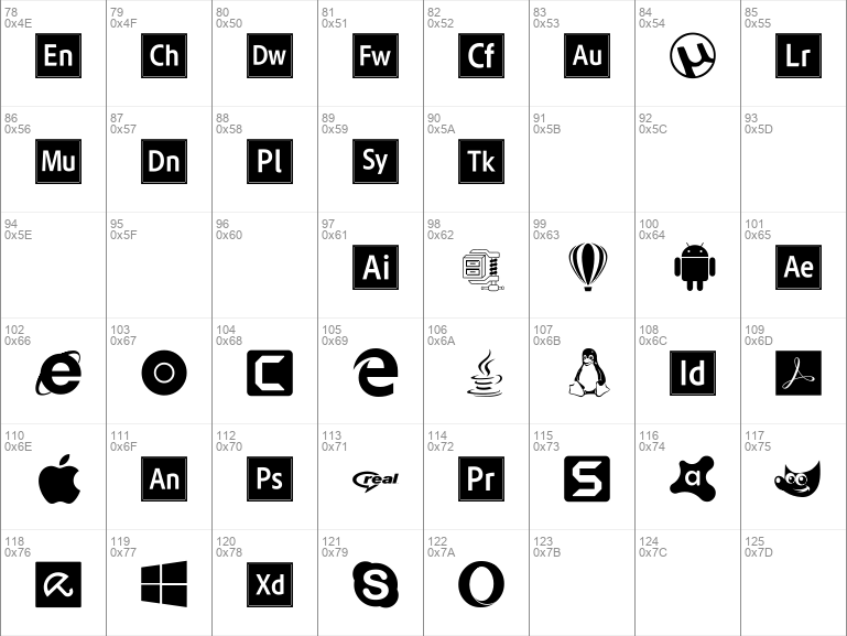 Download free Font Logos Programs font, free Font Logos Programs.otf ...