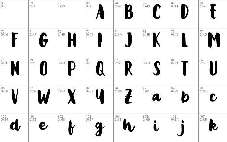 Metasha font