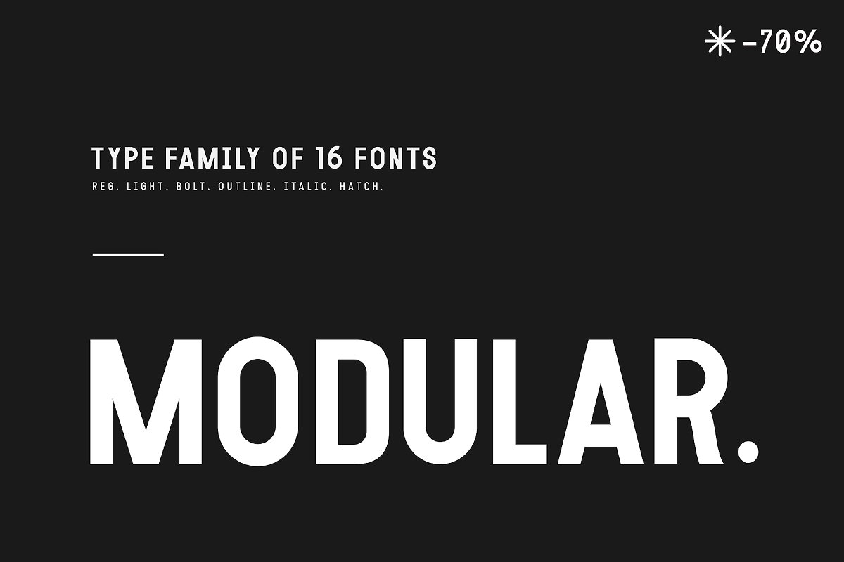 MODULAR font