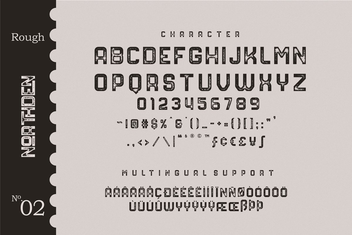 NORTHDEN font