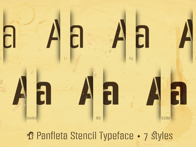 Panfleta Stencil ExtBd font
