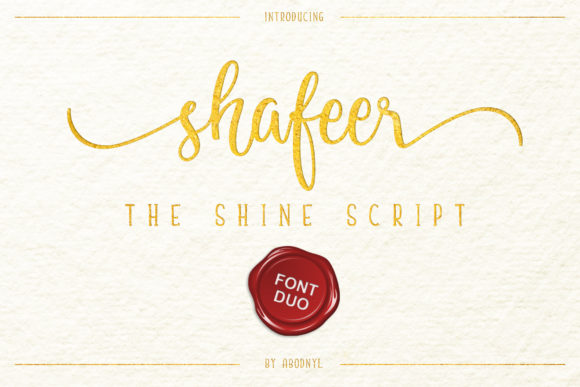Shafeer demo font