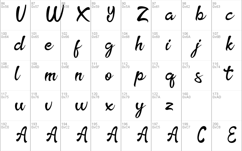 TheRainbowFree font