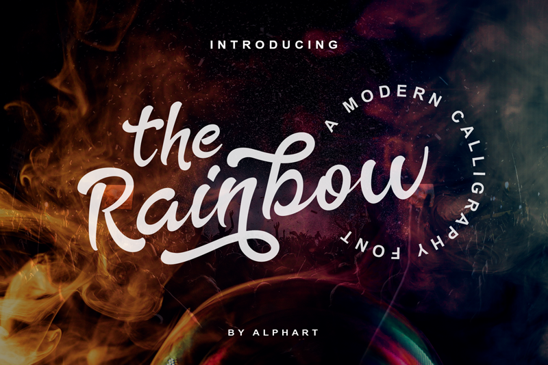 TheRainbowFree font