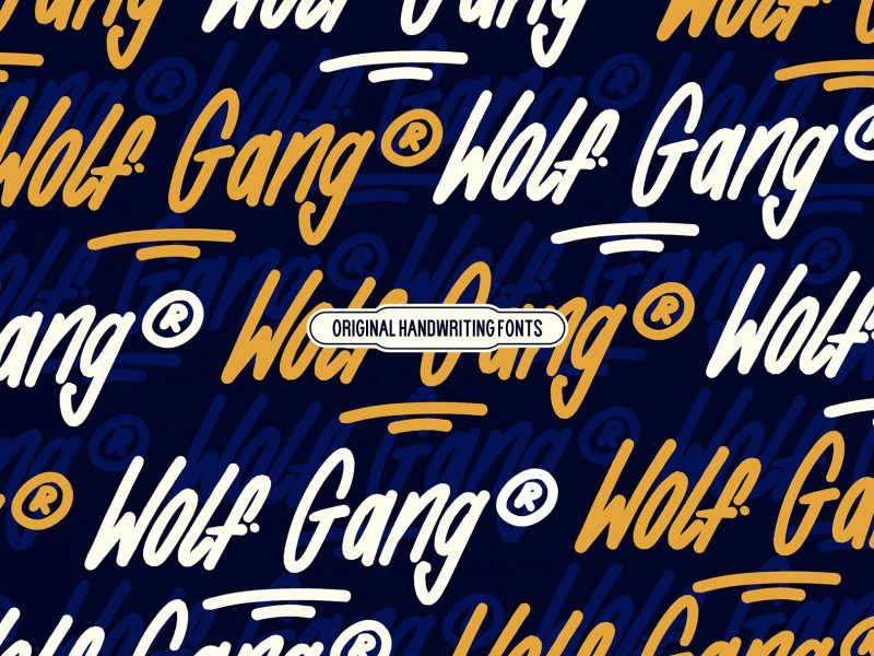 WOLF GANG BOLD font