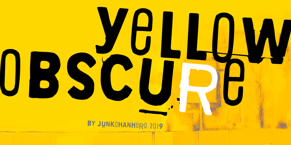 Yellow Obscure font