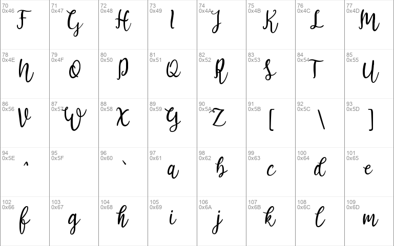 Aleysia font