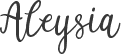 Aleysia font