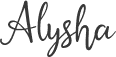 Alysha font