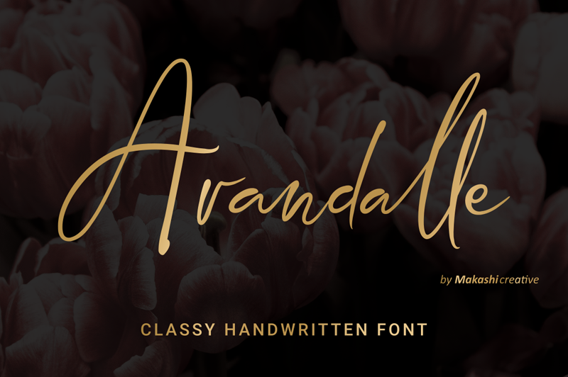 Arandalle Script font