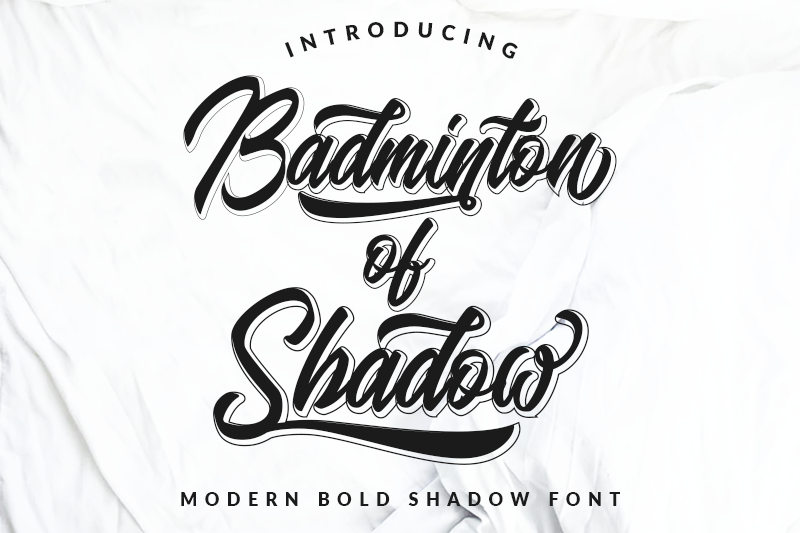 Badminton Of Shadow font