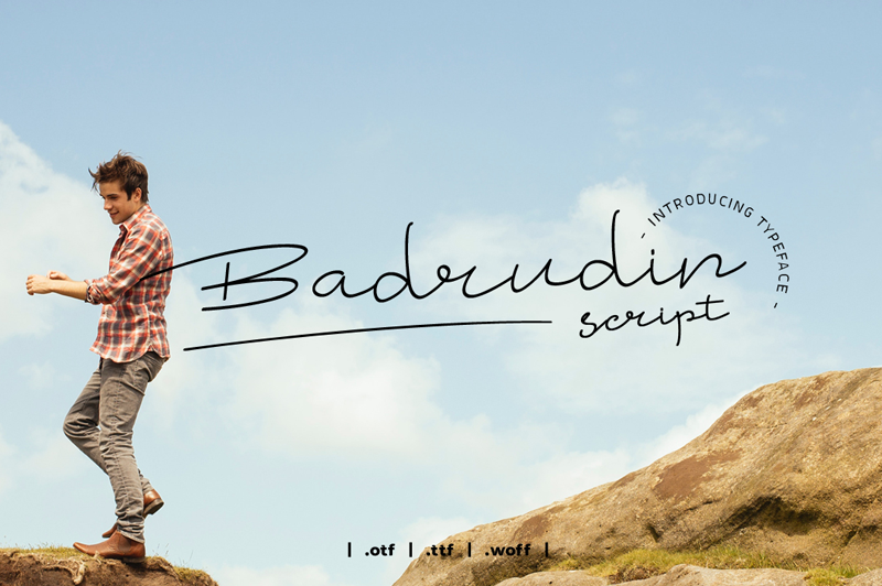 Badrudin Script font
