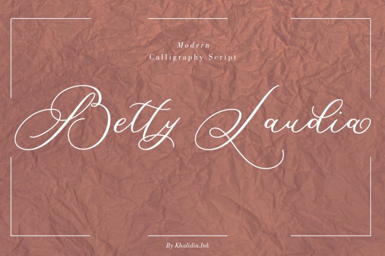 Betty Laudia Script font