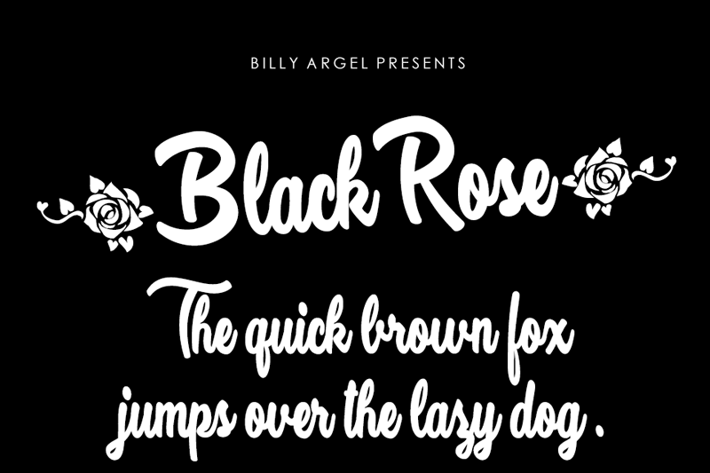 Black Rose Personal Use font