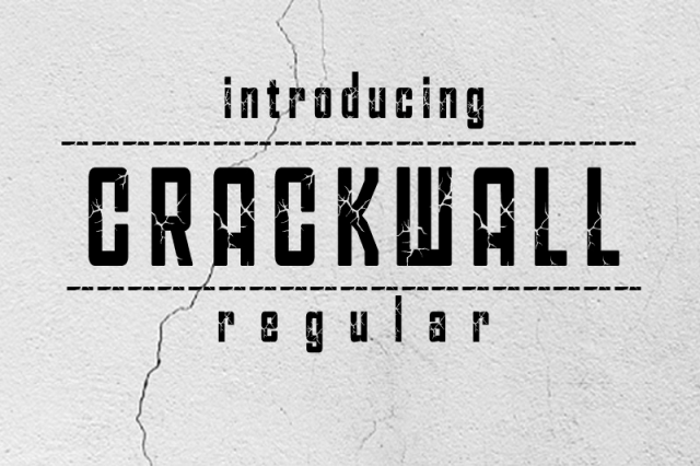 CRACK WALL font