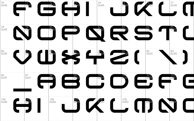 Curves font