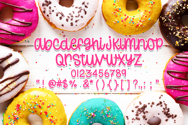 Donut Worry Trial font
