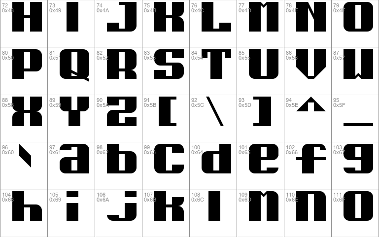 Embassy L font